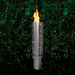 Bull And Torch Style Stainless Steel Gas Tiki Torch Head