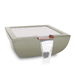 Ash Avalon GFRC Concrete Square Water Bowl