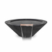 Cazo GFRC Wood Grain Concrete Round Water Bowl Ebony
