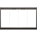 Thin-Line Fireplace Door in Black