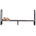 Dagan Adjustable Log Holder - Black 42" to 72" Long x 32" High A914