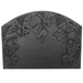 Dagan Grape Fireback Black Cast Iron 19 1/2" High x 26 3/4" Wide FB-G