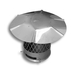 BDM Round Stainless Steel Chimney Cap in 5/8" Mesh