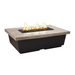 American Fyre Designs 52" Reclaimed Wood Contempo Rectangle Fire Table Chat Height FyreStarter Bluetooth | 783-BA-H4C