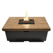 American Fyre Designs 44" Reclaimed Wood Contempo Square Fire Table Chat Height FyreStarter Bluetooth | 784-BA-H2C