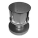 BDM 3” x 4” Pro-Form Vertical Round Co-Linear DV Termination Cap with Round Base