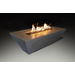 Grand Canyon Olympus Rectangular GFRC Fire Pit Table in Black Finish