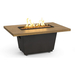 American Fyre Designs 54" Reclaimed Wood Cosmopolitan Rectangle Fire Table Chat Height Manual Flame Sensing | 635-BA-M4C