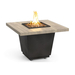 American Fyre Designs 36" Reclaimed Wood Cosmopolitan Square Fire Table Chat Height FyreStarter Bluetooth | 640-BA-H2C