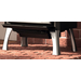 Brushed Nickel Plated Cast Iron Structural Leg Kit with Ash Drawer