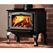 Osburn 1700 Wood Stove - 65,000 BTU, Select a Door Overlay: Black Door Overlay {OA10249}