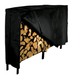 Extra Large Log Rack In Black Finish, Add Deluxe Extra Large Cover: Extra Large Log Rack Cover