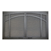 Textured Iron Arched Screen Door