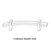 Craftsman Handles (mounted on center bar)