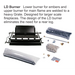 LD Burner - Lower burner for embers and upper burner for main flame
