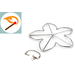 41 Inch Nepal Gas Burning Fire Pit, Select Ignition Type: Match Lit - Penta Burner