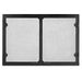 Grand Vista cabinet style mesh doors - Black {GV60BK}