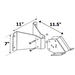Wall Mount Brackets Painted Steel [JP-2100-MB]