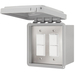 Dual Duplex - Flush Mount c/w Weatherproof Cover 120/240/277V 20 Amps Per switch [JM-4315-XX]