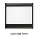 Multi Side Firescreen Front - Black