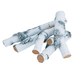 6 Pieces Birch White Concrete Log Set [L-BR-6084]
