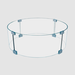 38" Diameter x 8" H Tempered Glass Windshield Fits FPB-32R Series [GWS-38R]