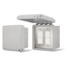 Dual Duplex Surface Weatherproof Box and Cover