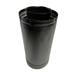 1 Piece 4" x 6 5/8" HHT SLP 48" Black Double Wall Straight Section [SLP48-BK]