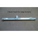 Stainless Fireplace Mesh Curtain Sets - 1/4" Weave - Custom, Mounting Hardware: I-Beam Track with Rollers