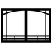Black Door Set Mission Arch {DVRB1MBL}