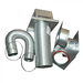 DVVK5F DV thru-the-wall Flexible Vent Kit Horizontal- incl Cap, Wall Thimble,  Collars, 4 ft of 5 x 8 flex venting, spacing, gear clamps