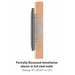 Partially Recessed Installation - Black Mitered Front {DFSL30MBL}