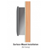 Surface Mount Installation - Cabinet Wrap and Decorative Front {DCSL30BL + DFSL30MBL}