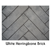 Whitewashed Herringbone Brick {DVP30CPWH}
