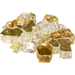 1/2" Amber Diamond Reflective Fire Glass