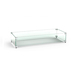 Rectangular Glass Wind Guard 35”w x 14½”d x 6¾”h