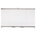 Original bi-fold glass doors with stainless steel trim {DM1742S}
