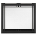 Black Contemporary Rectangular Door 36" overlap front {CRD36BK}