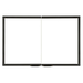 Gasketed glass door, cabinet style, black {GGD36BK-B}