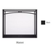 Manor arched overlap fit front with ClearVue mesh - Black