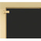 Appalachian All Glass Masonry Fireplace Door - hinge and glass detail