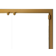 All Glass Legend Masonry Fireplace Door Top Right Corner Detail in Candlelight Brass