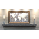 Allegheny Steel Fireplace Mantel Shelf in Matte Black