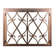Banded Scroll Masonry Fireplace Door in Rustic Copper
