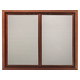 Basic Front Direct Vent Screen with operable doors - shown in optional Copper Fire artisan finish.
