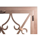 Banded Scroll Fireplace Door Top Right Corner Detail