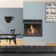 Brookfield ZC Corner Fireplace Door in Rustic Black