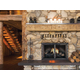 Black Rock Fireplace Door In Espresso powder coat finish