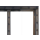 Black Rock Fireplace Door Top Right Corner Detail in Classic Bronze