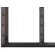 Black Rock Fireplace Door Bottom Left Corner Detail in Classic Bronze